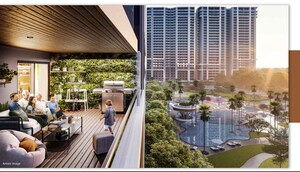 Balcony in 3.5 BHK Apartment at Smart World One DXP, Sector 113 – for Sale