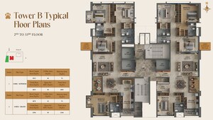 Floor Plan in 3 BHK Apartment at Market Yard – for Sale