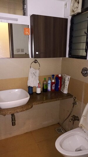 Bathroom in 1 BHK Apartment at Satellite Royale, Goregaon East – for Rent