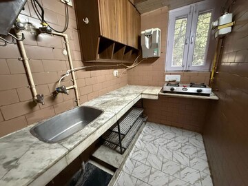 Kitchen in 2 BHK Builder Floor at Nehru Enclave – for Rent