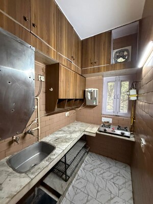 Kitchen in 2 BHK Builder Floor at Nehru Enclave – for Rent