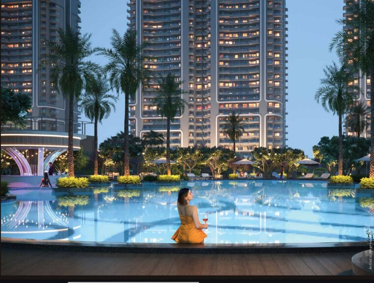 Swimming Pool, smart-world-one-dxp 4 Bedroom 3055 Sq.Ft. Apartment In Sector 113 Gurgaon 9956391