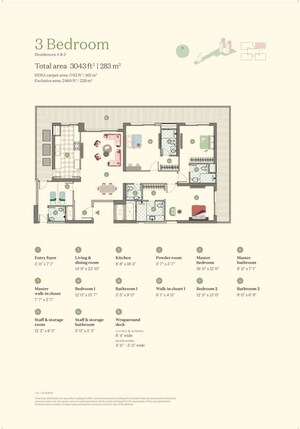 Floor Plan in 3.5 BHK Apartment at Max Estate 361, Sector 36a – for Sale