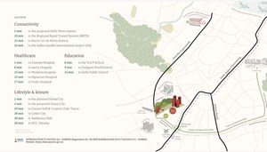 3 BHK Apartment – Map Location View at Max Estate 361, Sector 36a - for Sale