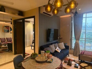 Living Room in 1 BHK Apartment at One Hiranandani Park, Ghodbunder Road – for Sale