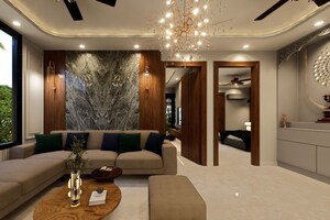 Living Room in 4 BHK Builder Floor at Ansal API Versalia, Sector 67a – for Sale