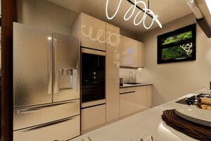 Kitchen in 4 BHK Builder Floor at Ansal API Versalia, Sector 67a – for Sale