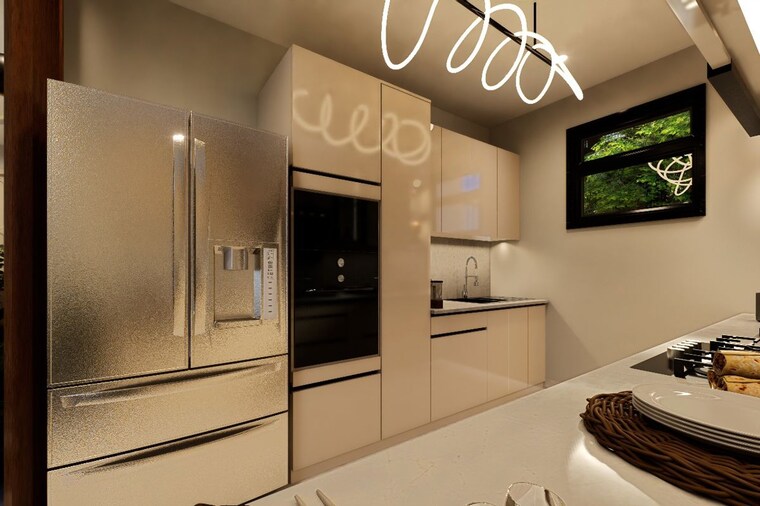 Kitchen, ansal-api-versalia 4 Bedroom 2970 Sq.Ft. Builder Floor In Sector 67a Gurgaon 9956545
