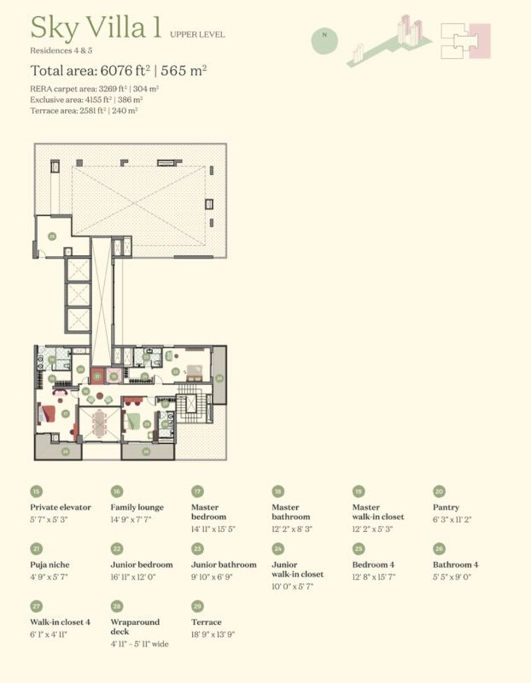 Floor Plan, max-estate-361 5 Bedroom 6076 Sq.Ft. Apartment In Sector 36a Gurgaon 9956515