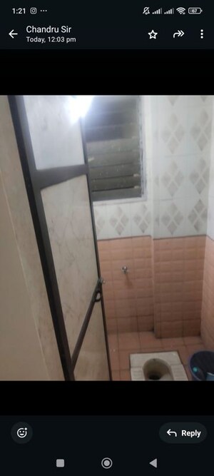 Bathroom in 1 BHK Apartment at Rutu Estate, Brahmand – for Rent