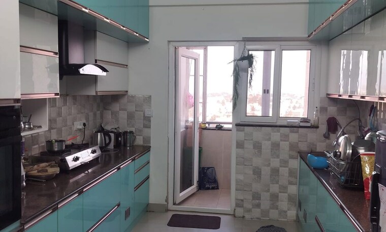 Kitchen, unishire-terraza 4 Bedroom 2100 Sq.Ft. Apartment In Thanisandra Bangalore 9956555