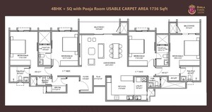 Floor Plan in 3 BHK Apartment at Birla Evara, Sarjapur – for Sale