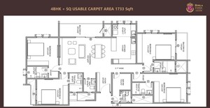 Floor Plan in 3 BHK Apartment at Birla Evara, Sarjapur – for Sale
