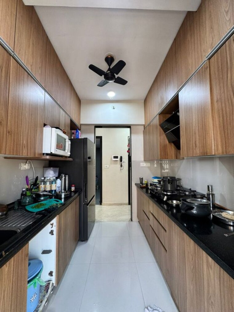 Kitchen, happy-valley 2 Bedroom 550 Sq.Ft. Apartment In Manpada Thane 9956601