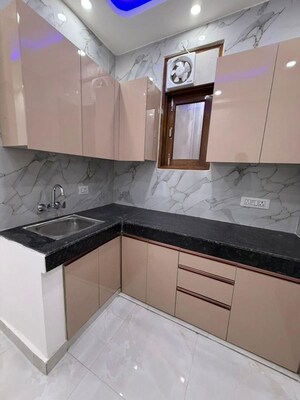 Kitchen in 1 RK Builder Floor at Paryavaran Complex – for Rent
