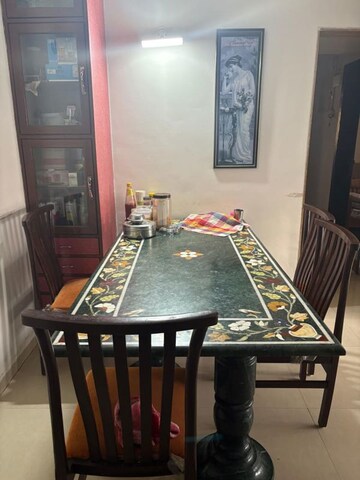 Dining area in 3 BHK Apartment at Pride Purple Sapphire Park, Wakad – for Rent
