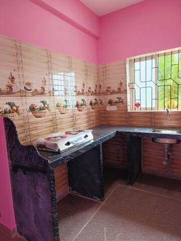 Kitchen in 1 BHK Apartment at Candolim – for Rent