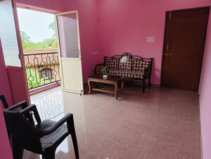 Living Room in 1 BHK Apartment at Candolim – for Rent