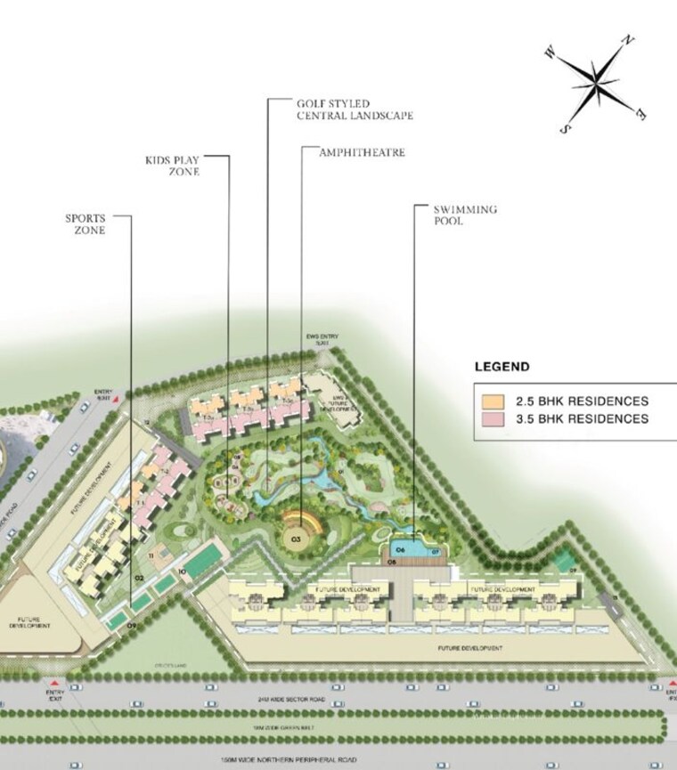 Map Location, m3m-capital 2.5 Bedroom 1330 Sq.Ft. Apartment In Sector 113 Gurgaon 9956611