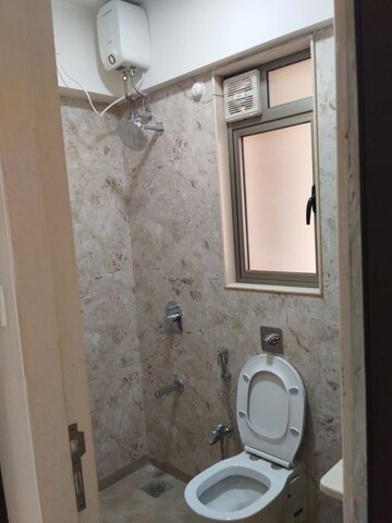 Bathroom in 2 BHK Apartment at Chandak Cornerstone, Worli – for Rent