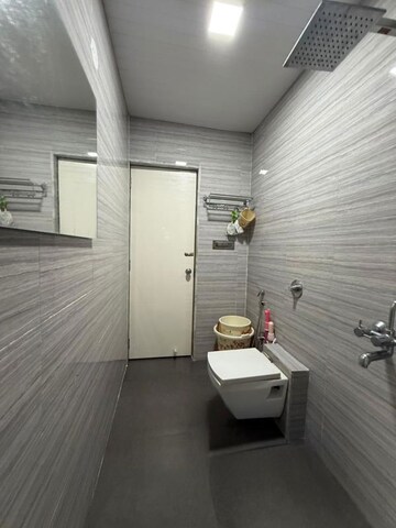Bathroom in 2 BHK Apartment at Om Sai Plaza, Ghodbunder Road – for Sale