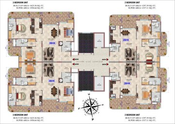 Floor Plan in 2 BHK Apartment at Kanpur Road – for Sale