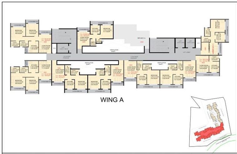 Floor Plan, venkatesha-j-prime-swastik 1 Bedroom 670 Sq.Ft. Apartment In Giravale Navi Mumbai 9957253