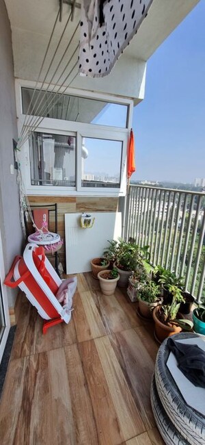 Balcony in 3 BHK Apartment at DS Max Skycity, Thanisandra – for Rent