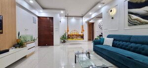 Living Room in 3 BHK Apartment at DS Max Skycity, Thanisandra – for Rent