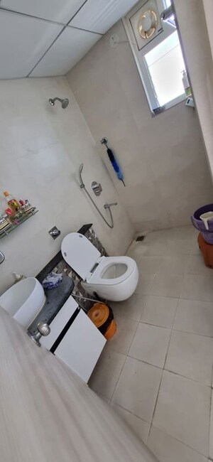 Bathroom in 3 BHK Apartment at DS Max Skycity, Thanisandra – for Rent