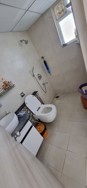 Bathroom in 3 BHK Apartment at DS Max Skycity, Thanisandra – for Rent