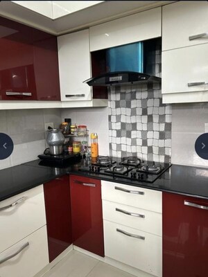 Kitchen in 2.5 BHK Apartment at Mantri Webcity, Hennur – for Rent