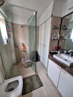 Attached Bathroom in 3 BHK Apartment at Ariane Apartment, Bandra West – for Rent