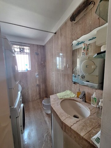 Bathroom in 3 BHK Apartment at Ariane Apartment, Bandra West – for Rent