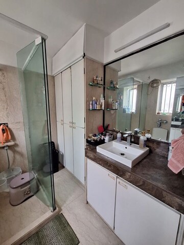Attached Bathroom in 3 BHK Apartment at Ariane Apartment, Bandra West – for Rent