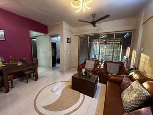 Living Room in 2 BHK Apartment at Swastik Residency 1, Ghodbunder Road – for Rent