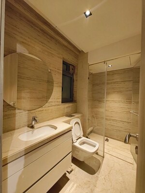 Bathroom in 3 BHK Apartment at Bandra West – for Rent