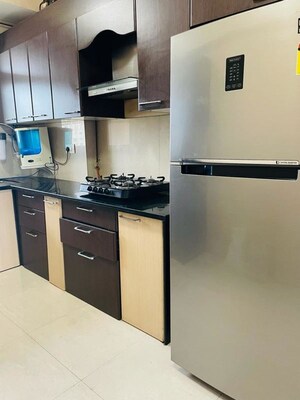 Kitchen in 3 BHK Apartment at Hiranandani Tribeca, Ghodbunder Road – for Rent