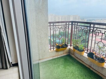 Balcony in 3 BHK Apartment at Hiranandani Tribeca, Ghodbunder Road – for Rent