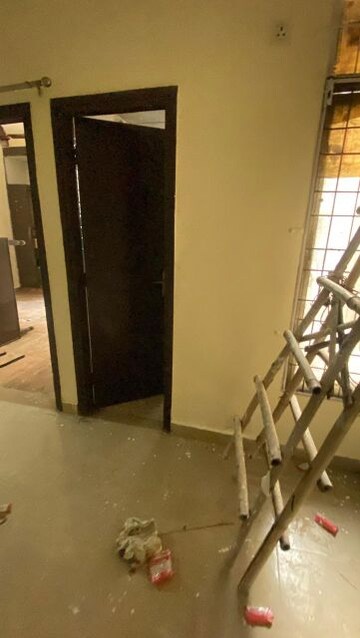 Staircase in 1 BHK Apartment at AVJ Heightss, Zeta I Greater Noida – for Rent