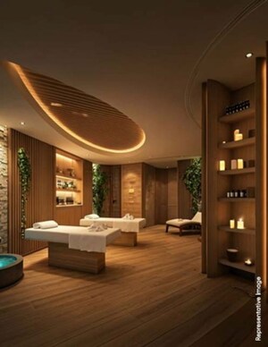 Living Room in 3 BHK Apartment at Satya Levante Residences, Sector 104 – for Sale