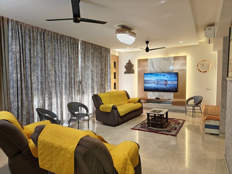 Living Room, one-hiranandani-park 3 Bedroom 1350 Sq.Ft. Apartment In Ghodbunder Road Thane 9959426