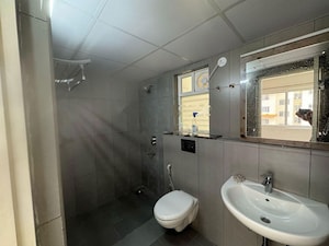 Bathroom in 3 BHK Apartment at Mahaveer Celesse, Hunasamaranahalli – for Rent