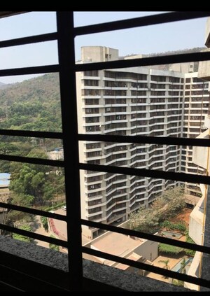 Balcony in 1 BHK Apartment at Kalpataru Hills Phase II, Manpada – for Rent