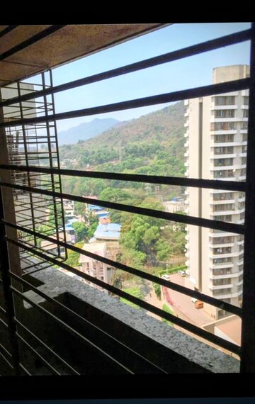 Balcony in 1 BHK Apartment at Kalpataru Hills Phase II, Manpada – for Rent