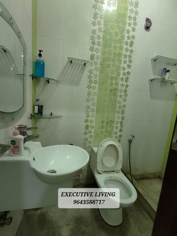 Bathroom in 3 BHK Builder Floor at Greater Kailash I – for Rent