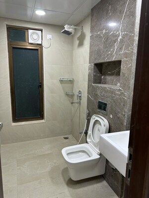 Bathroom in 3 BHK Apartment at Celestia Spaces, Parel – for Rent