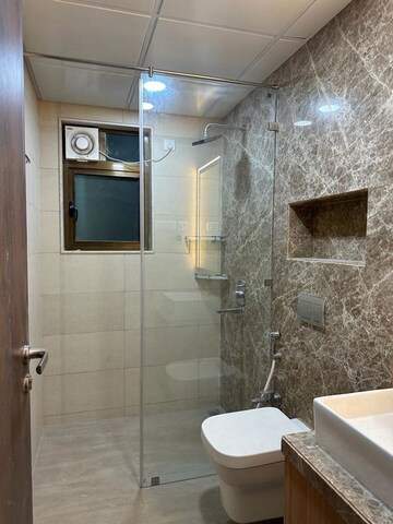 Bathroom in 3 BHK Apartment at Celestia Spaces, Parel – for Rent