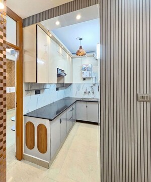 Kitchen in 2 BHK Builder Floor at Divyansh Homes, Indrapuram – for Rent