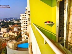 Balcony in 3 BHK Apartment at Salarpuria Sattva Park Cubix, Devanahalli – for Rent